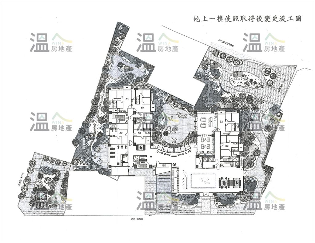 【地上一樓使照取得後變更竣工圖】