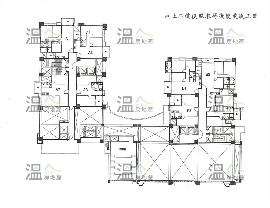 【地上二樓使照取得後變更竣工圖】