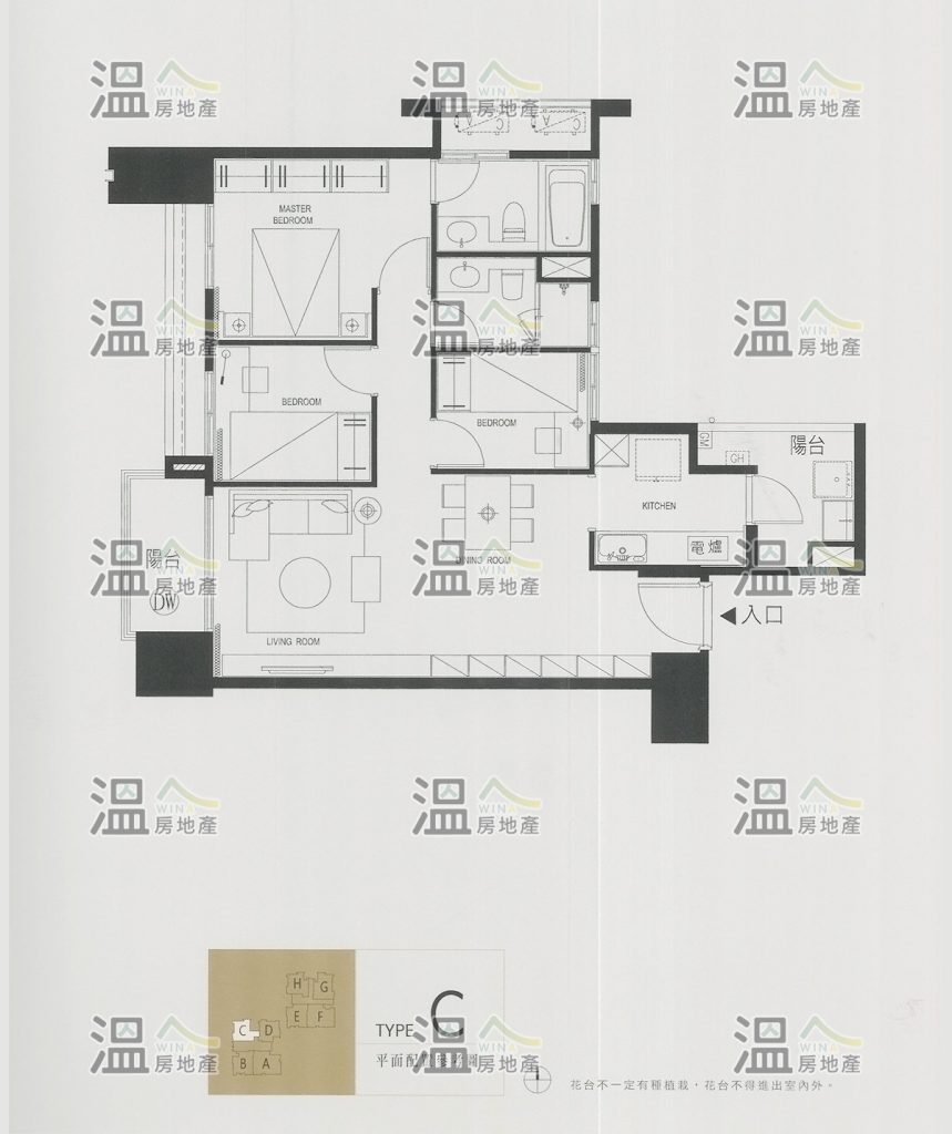 【惠宇大容view C 全區平面配置參考圖】