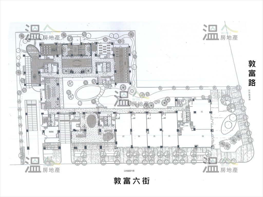 【登陽城之華 一樓平面示意圖】   