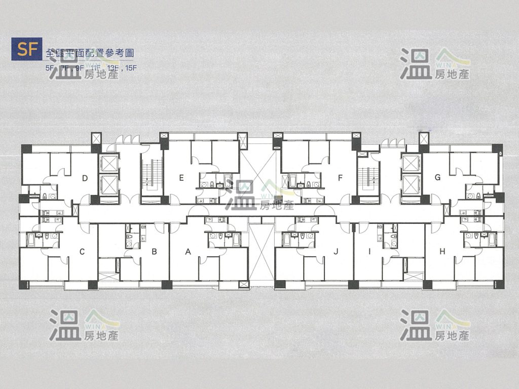   【德鑫鑫時代 SF 全區平面參考圖】