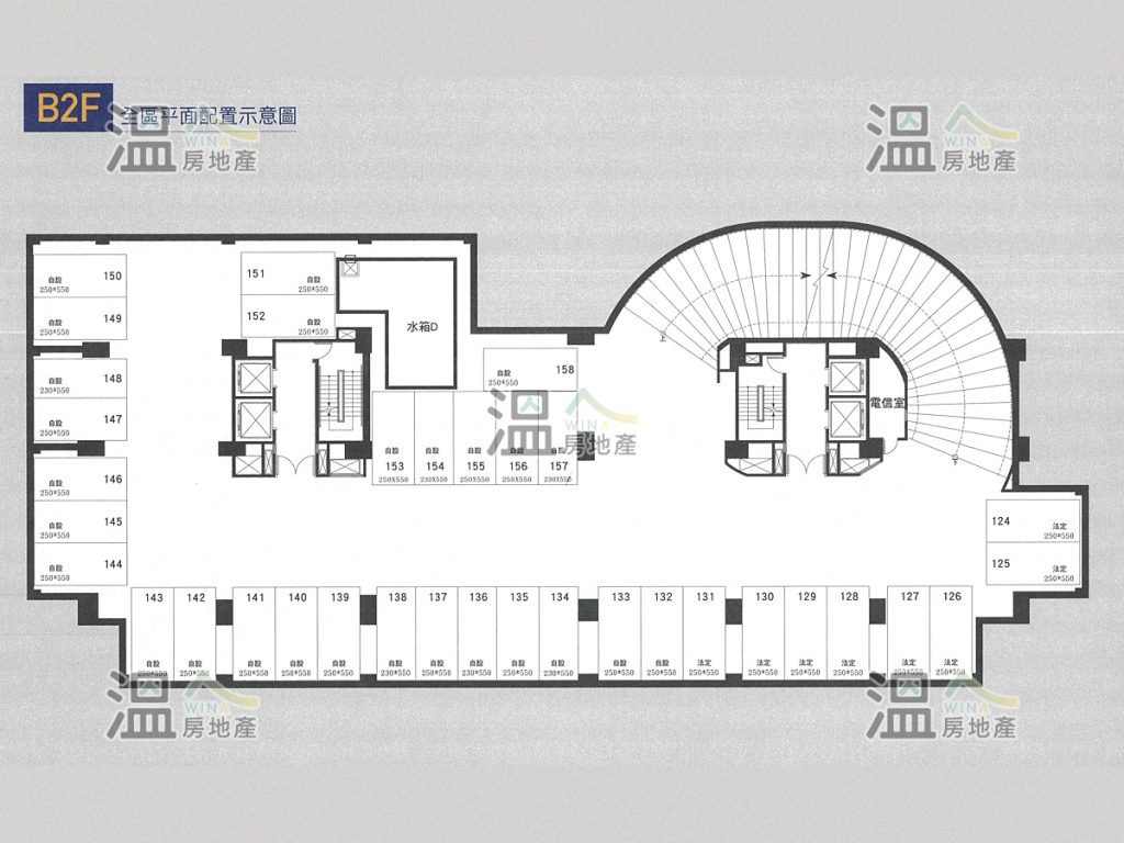 【德鑫鑫時代 B2F全區平面配置示意圖】   