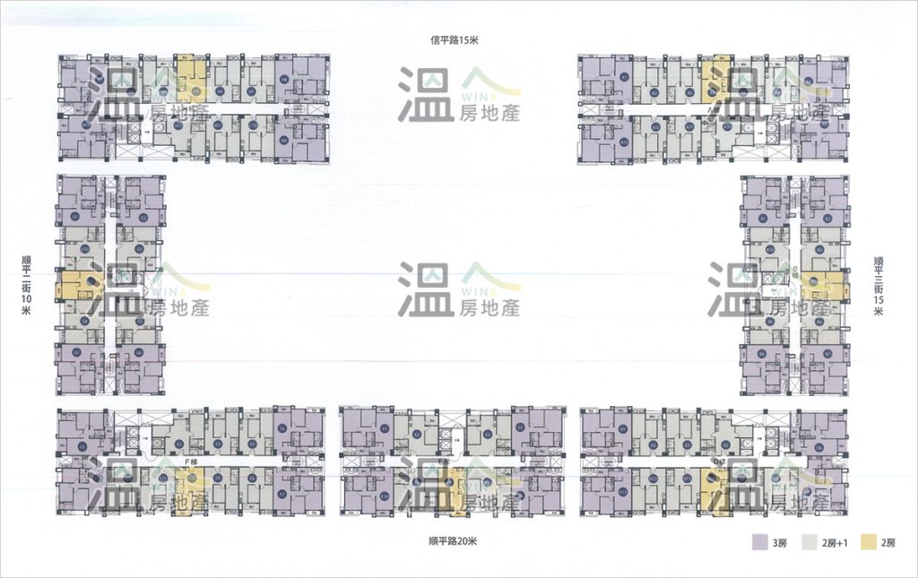 【達麗創世紀 標準層平面配置參考示意圖】