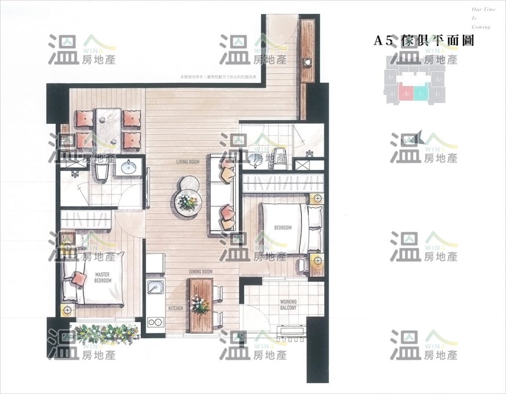 【泓瑞微時代 A5 傢俱平面圖】