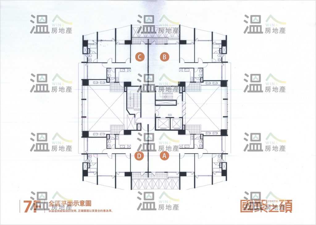 【國聚之碩 7F 全區平面示意圖】