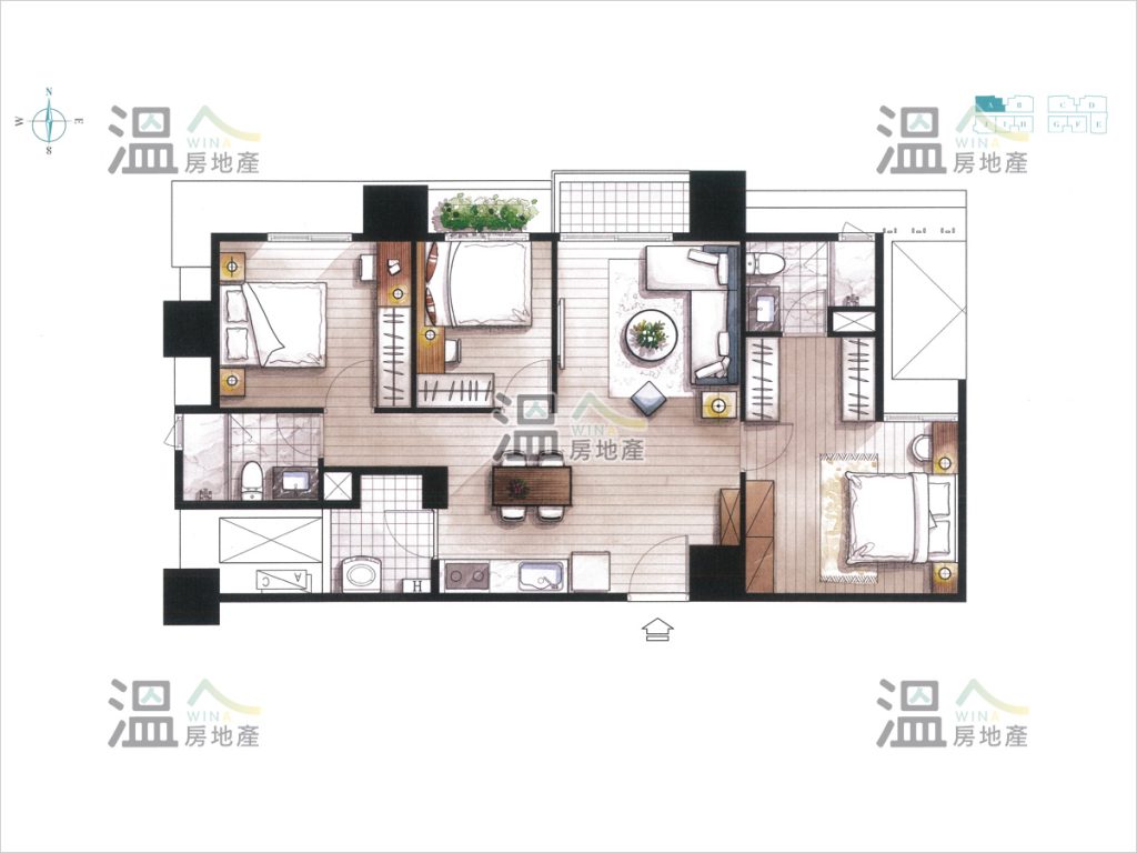 【大映VITA A傢俱配置參考圖】