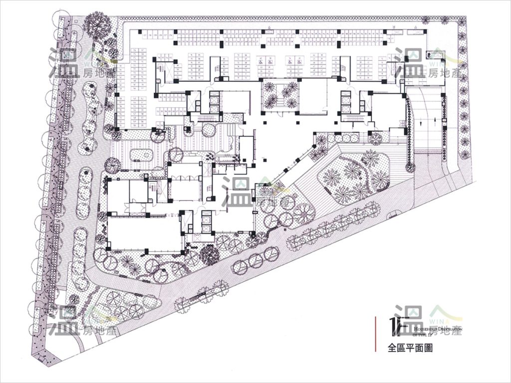 【拓建悦見山 1F全區平面圖】