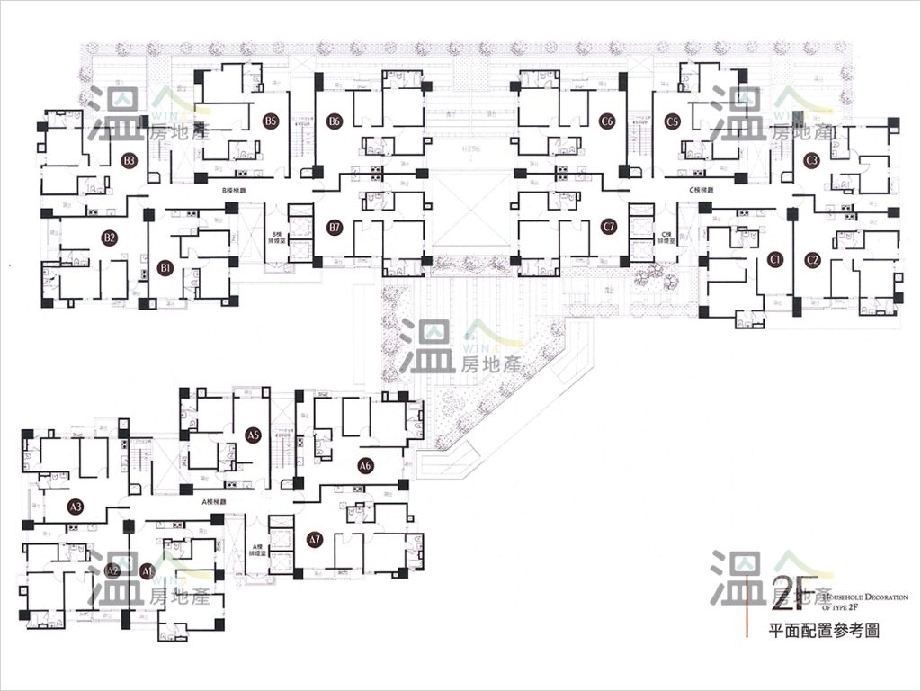 【拓建悦見山 2F全區平面圖】